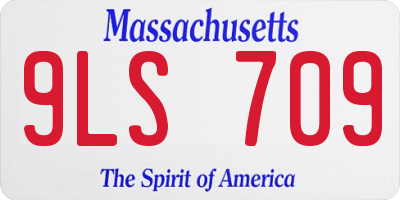 MA license plate 9LS709