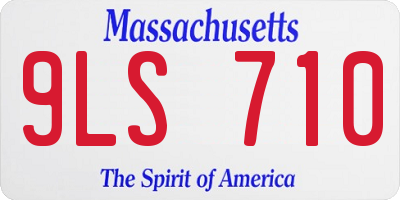 MA license plate 9LS710