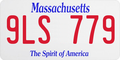 MA license plate 9LS779
