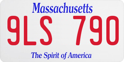 MA license plate 9LS790