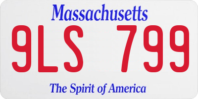 MA license plate 9LS799