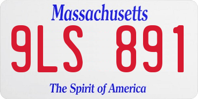 MA license plate 9LS891