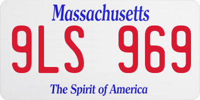 MA license plate 9LS969