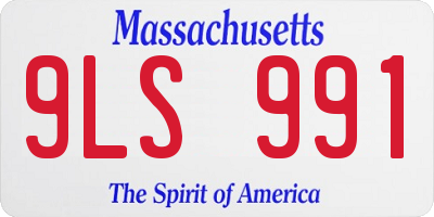 MA license plate 9LS991