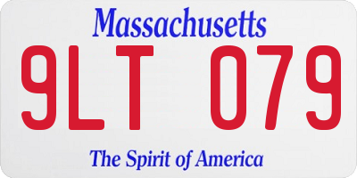 MA license plate 9LT079