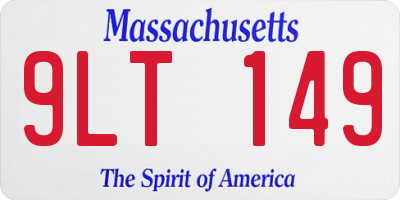 MA license plate 9LT149