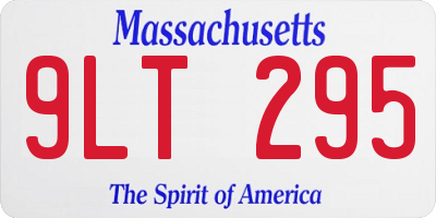 MA license plate 9LT295