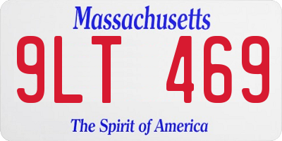 MA license plate 9LT469