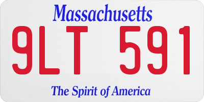 MA license plate 9LT591