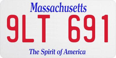 MA license plate 9LT691