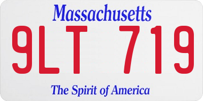 MA license plate 9LT719