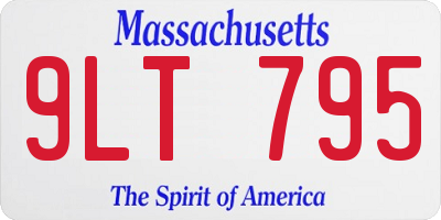 MA license plate 9LT795