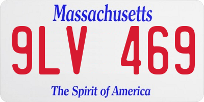 MA license plate 9LV469