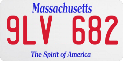 MA license plate 9LV682