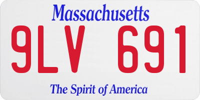 MA license plate 9LV691