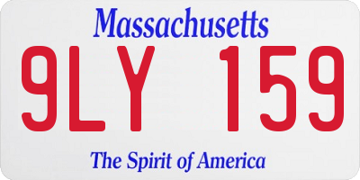 MA license plate 9LY159
