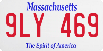 MA license plate 9LY469