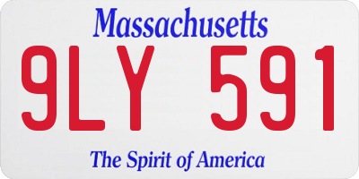 MA license plate 9LY591