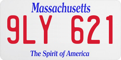 MA license plate 9LY621
