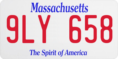MA license plate 9LY658