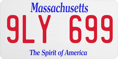 MA license plate 9LY699