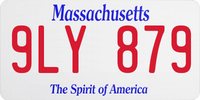 MA license plate 9LY879