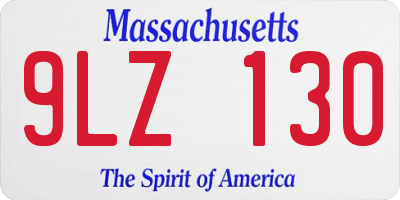 MA license plate 9LZ130