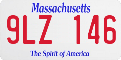 MA license plate 9LZ146