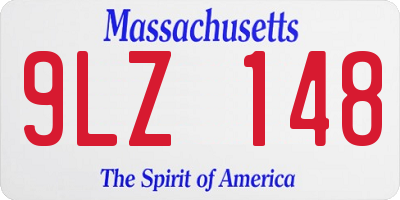 MA license plate 9LZ148