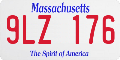 MA license plate 9LZ176