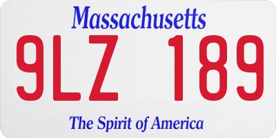 MA license plate 9LZ189