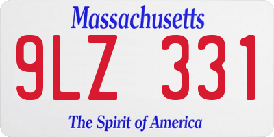 MA license plate 9LZ331
