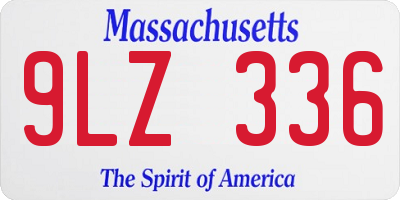 MA license plate 9LZ336