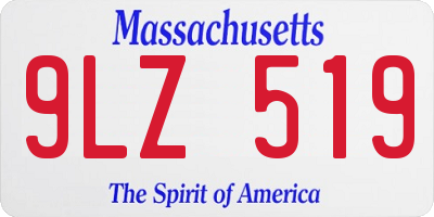 MA license plate 9LZ519