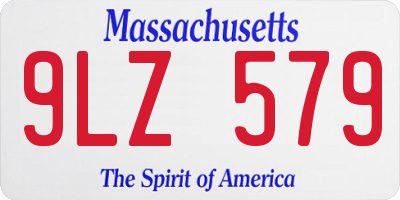 MA license plate 9LZ579