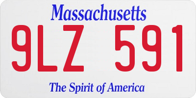 MA license plate 9LZ591