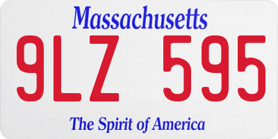 MA license plate 9LZ595