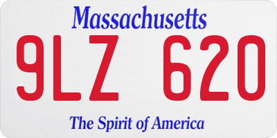 MA license plate 9LZ620