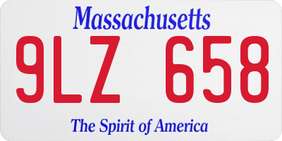 MA license plate 9LZ658