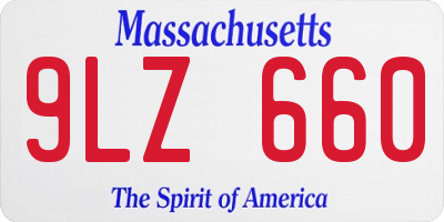 MA license plate 9LZ660