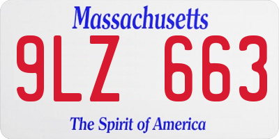 MA license plate 9LZ663