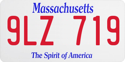 MA license plate 9LZ719