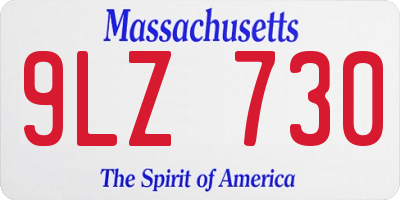 MA license plate 9LZ730