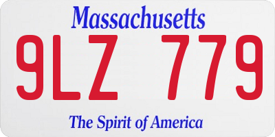 MA license plate 9LZ779