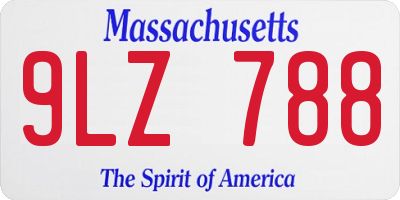 MA license plate 9LZ788