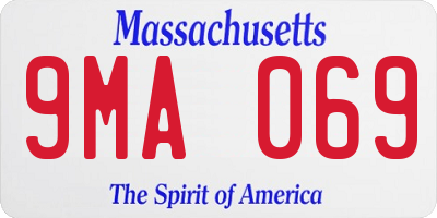 MA license plate 9MA069