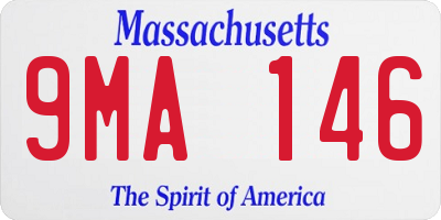 MA license plate 9MA146