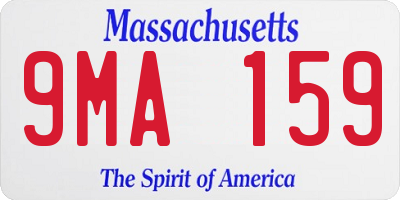 MA license plate 9MA159
