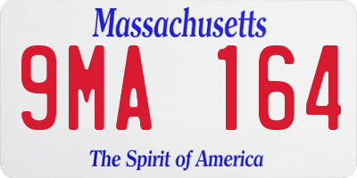 MA license plate 9MA164