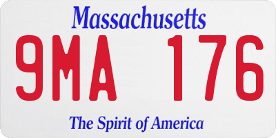 MA license plate 9MA176